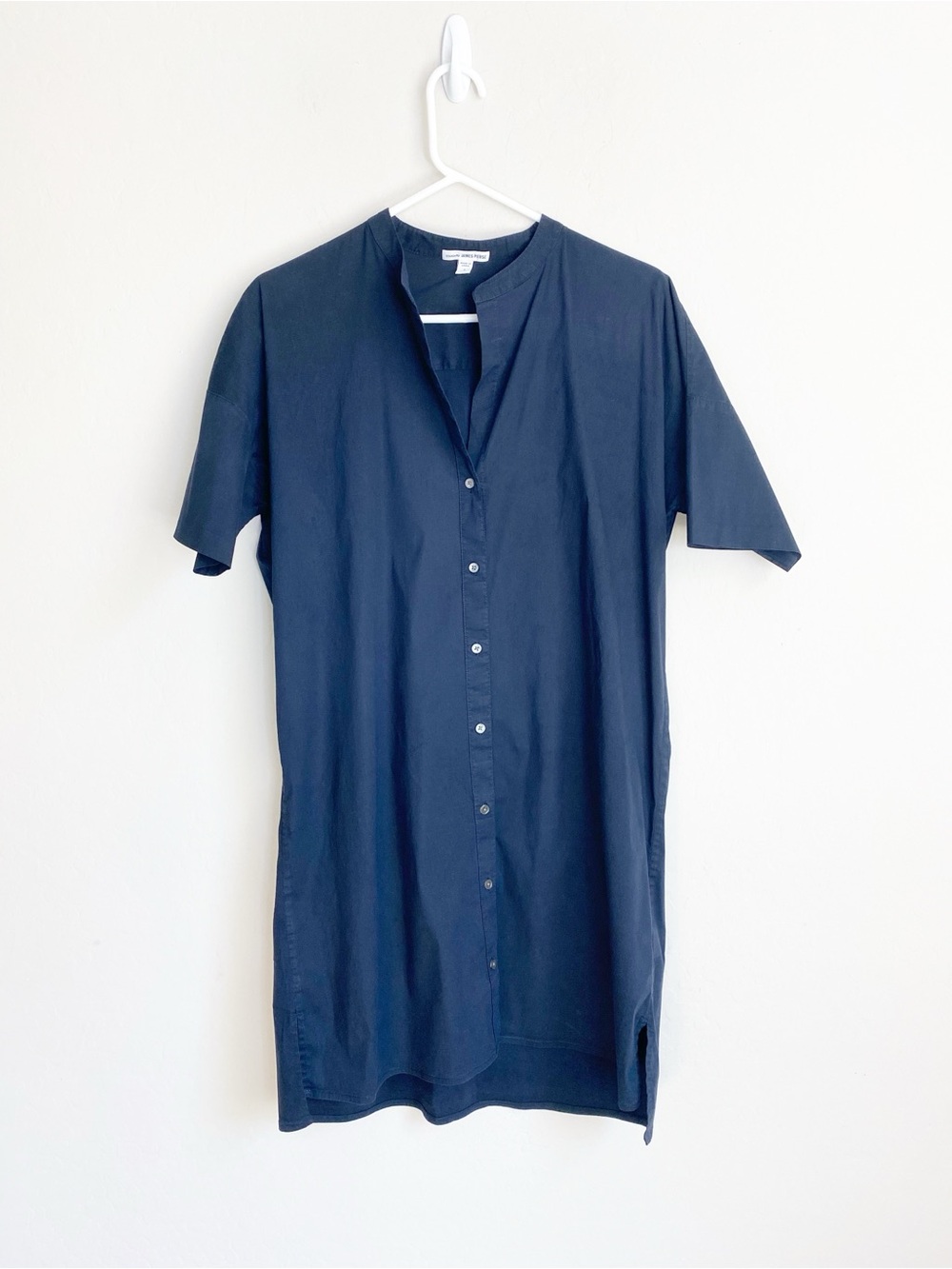 Standard James Perse Navy Blue Button Down Shirtdress Size 1